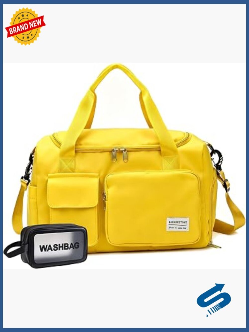 Small Gym Bag Travel Duffle Weekender with Shoe Compartment